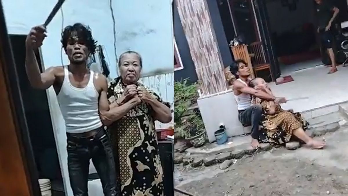 A suspected mobile phone thief briefly held a 60-year-old woman hostage with a machete.jpg