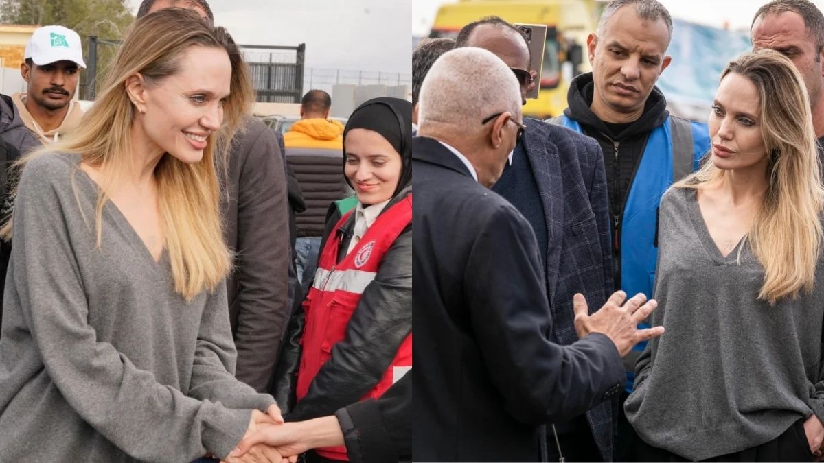 Angelina Jolie visits Egypt’s Rafah crossing, backs Gaza aid and plans relief village for Palestinian children