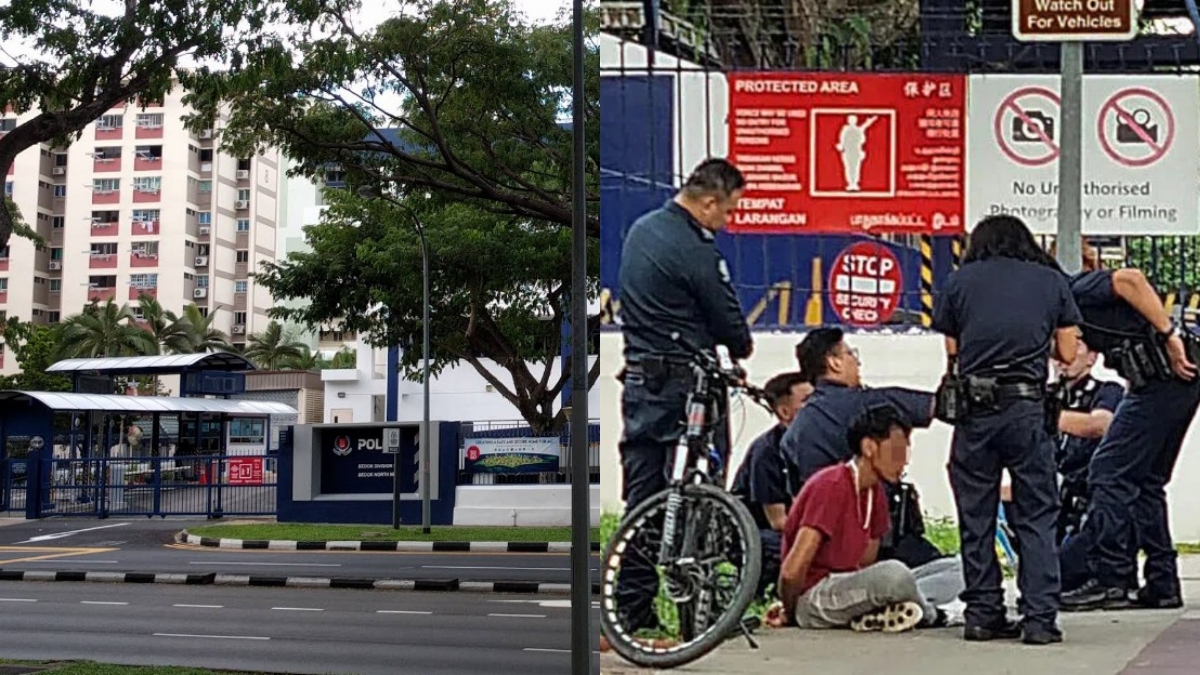 34yo man arrested outside Bedok police station after suspected drug-related incident