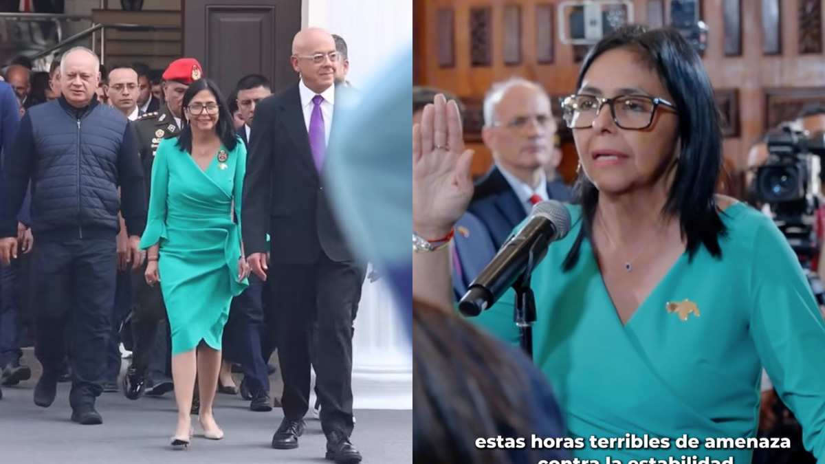 Delcy Rodriguez sworn in as Venezuela’s acting president after US operation removes Maduro