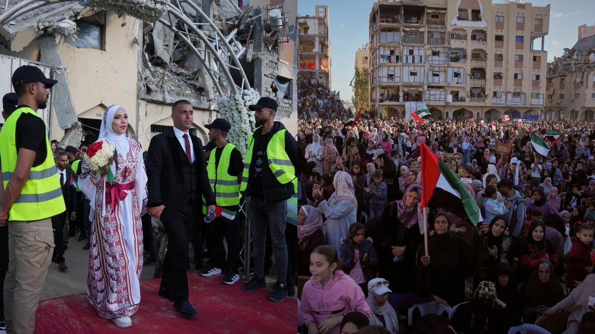 Mass wedding in Gaza offers rare moment of joy amid devastation