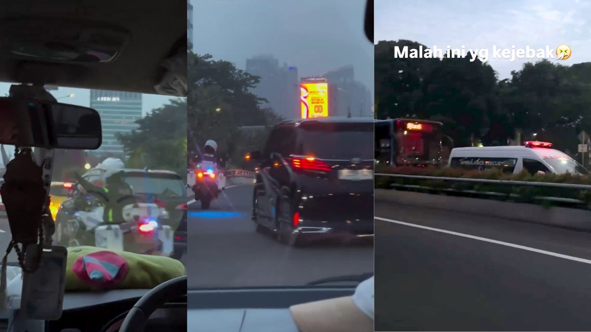 YouTuber captures ambulance stuck in traffic while official’s escort passes in Indonesia