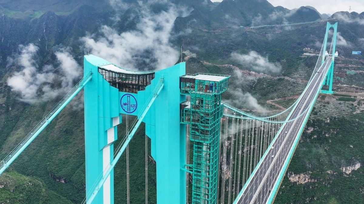 Huajiang Grand Canyon Bridge opens in China as world’s highest and longest in mountainous region