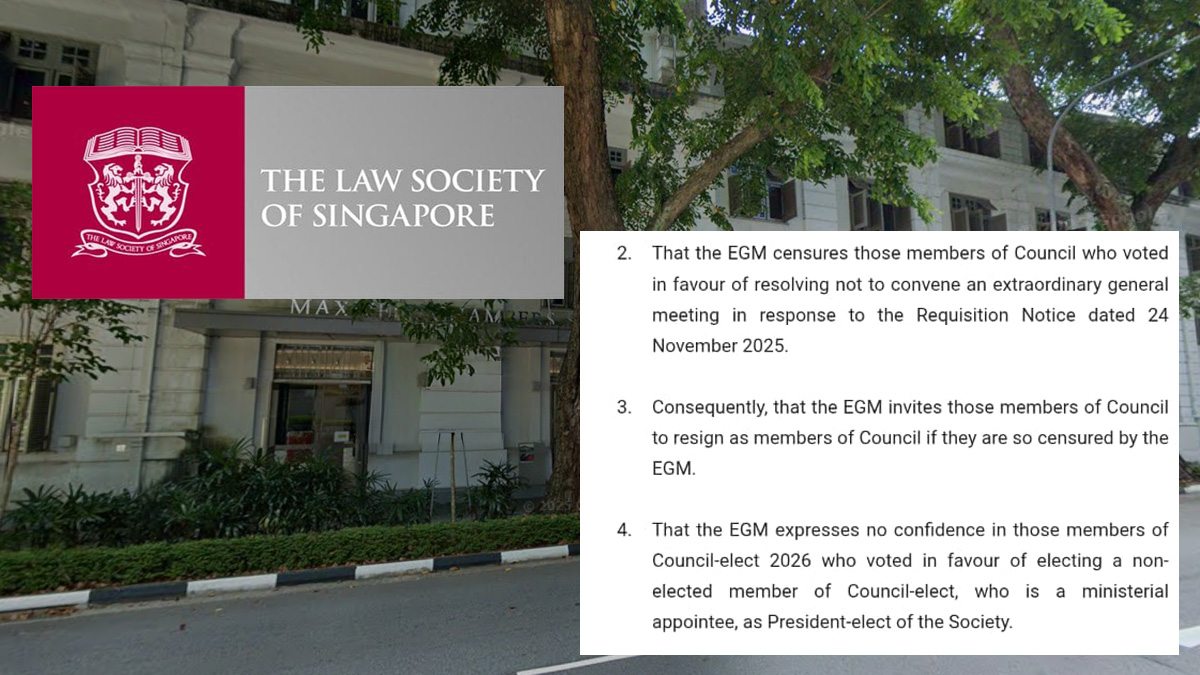 2nd EGM motion seeks censure and resignation of Law Society Council members who backed unelected President