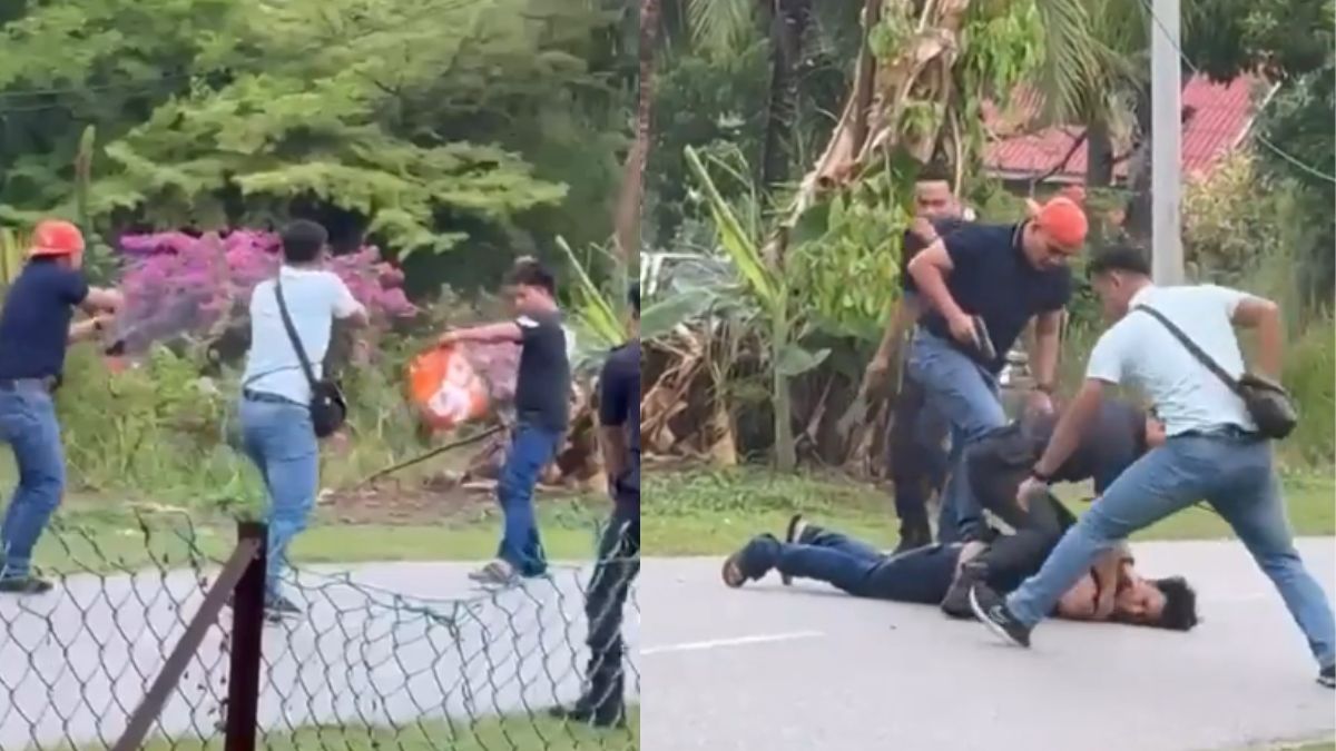 Man in Malaysia runs amok with meat cleaver in Kuala Selangor, arrested after police draw guns