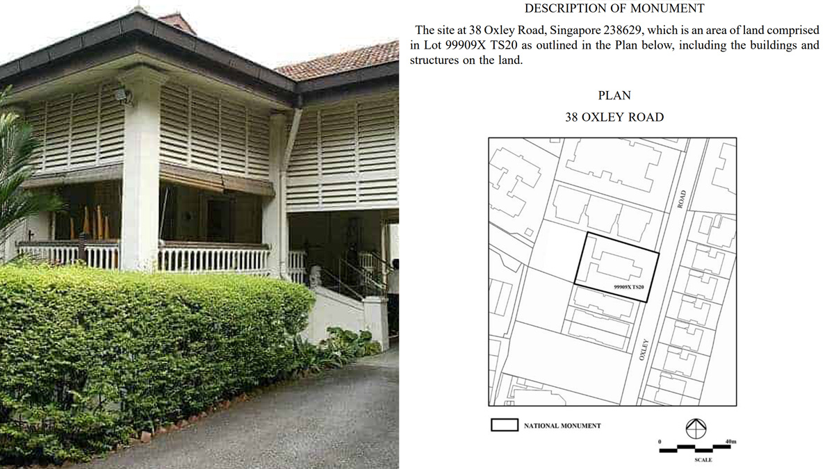 38 Oxley Road gazetted as national monument amid objections from LKY’s estate