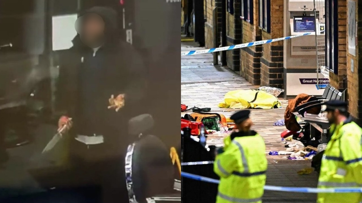 Eleven injured in UK train stabbing; police hold 32-year-old man as suspect