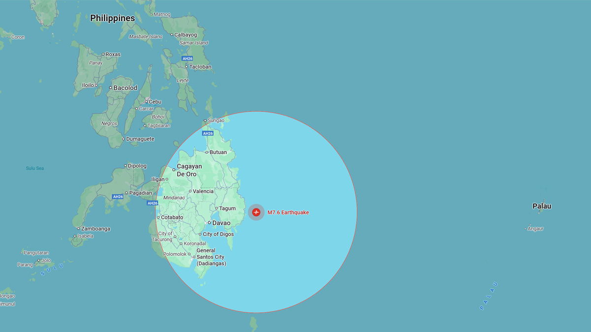 Tsunami warnings issued after powerful 7.6 magnitude quake strikes off southern Philippines