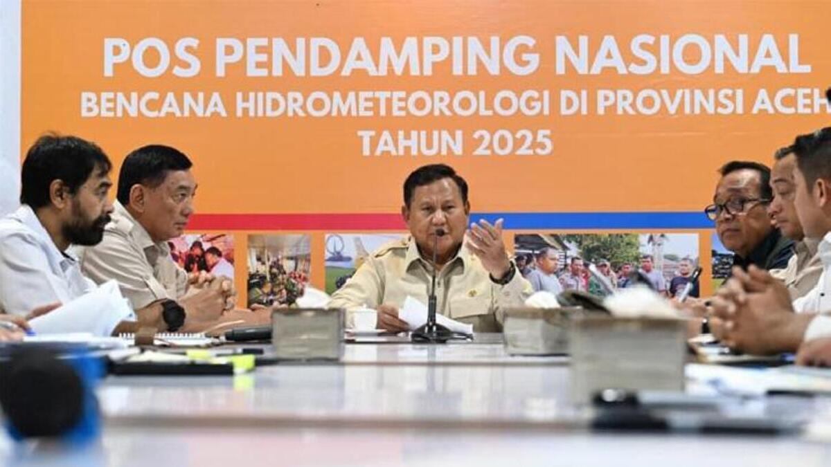 Prabowo allocates US$240,000 to each disaster-hit district as Sumatra flood recovery intensifies