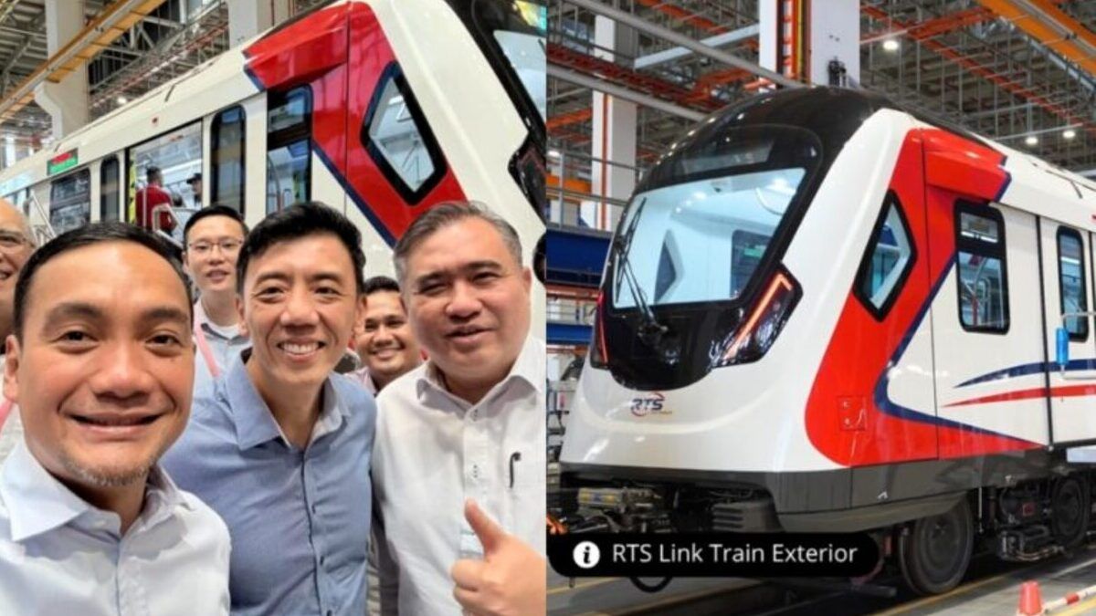 Johor Bahru-Singapore RTS Link train unveiled, project 56% complete