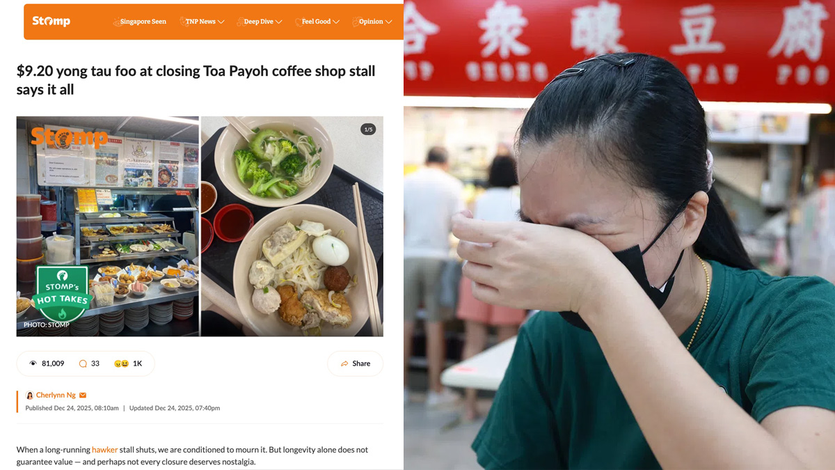 Hup Chong Yong Tau Foo deeply hurt by STOMP review amid stall’s closure after 40 years