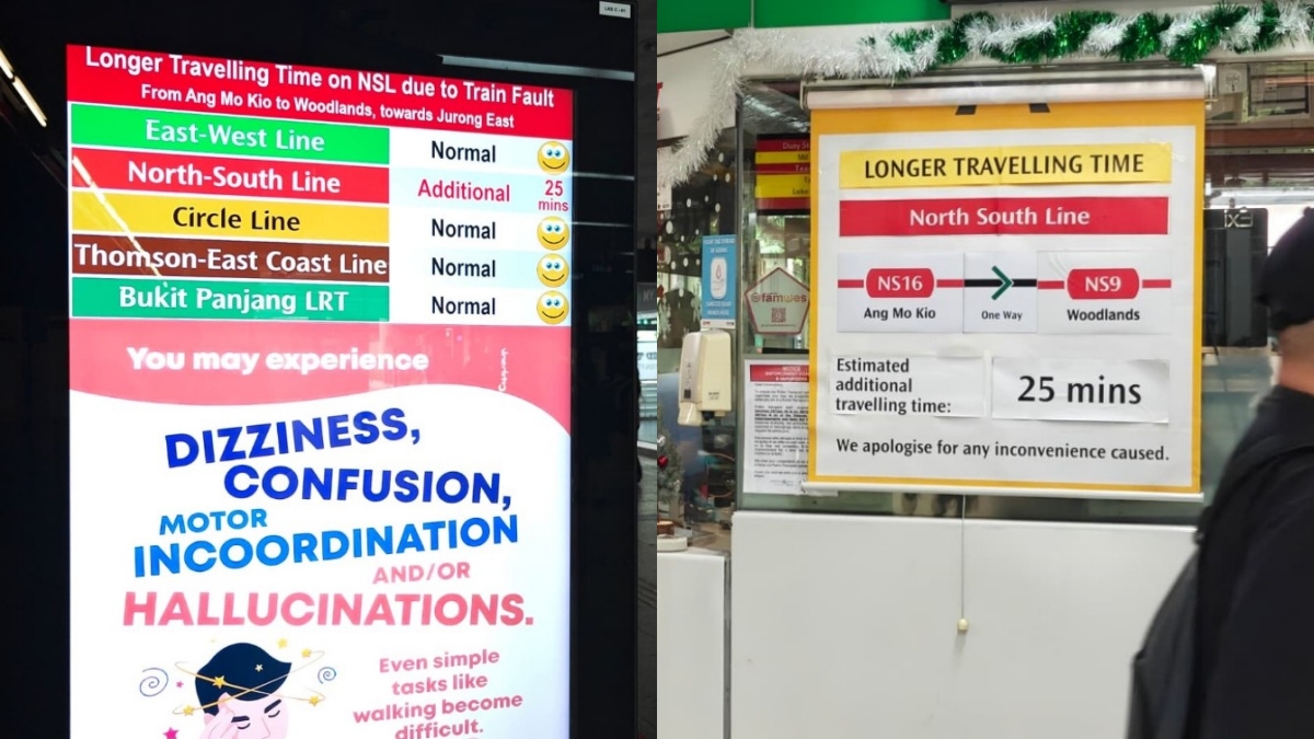 North–South Line train fault causes major delays between Ang Mo Kio and Woodlands, services resume at 8.13am