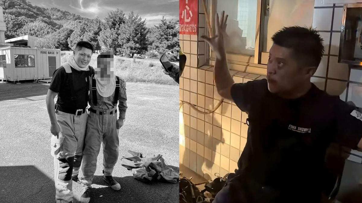 Taiwan firefighter dies after entering burning flat three times to rescue trapped woman