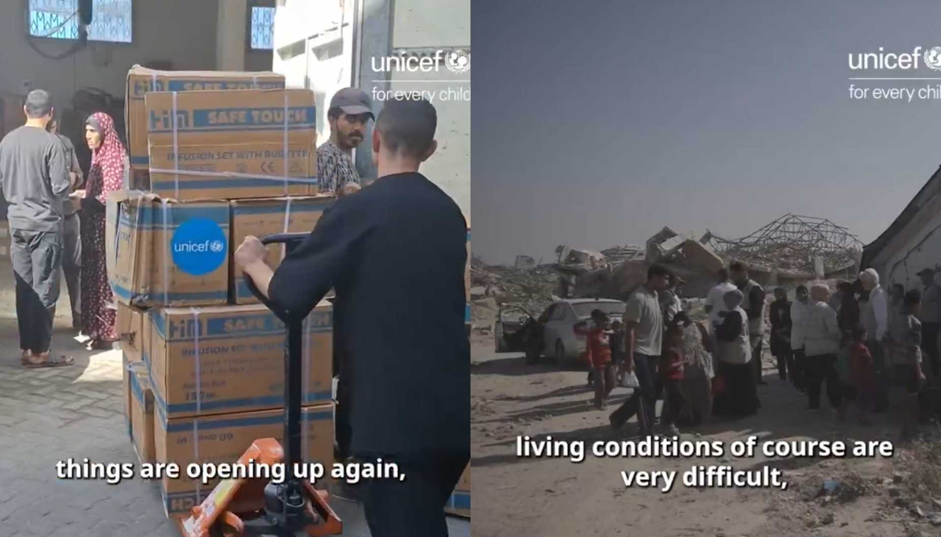 Unicef says Israel blocks key vaccination and infant supplies from entering Gaza