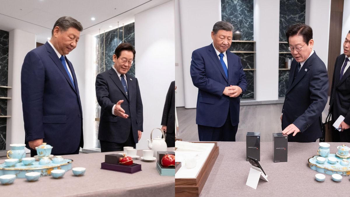 Xi Jinping gifts Lee Jae Myung Xiaomi phones, jokes about “checking for a backdoor” during South Korea visit
