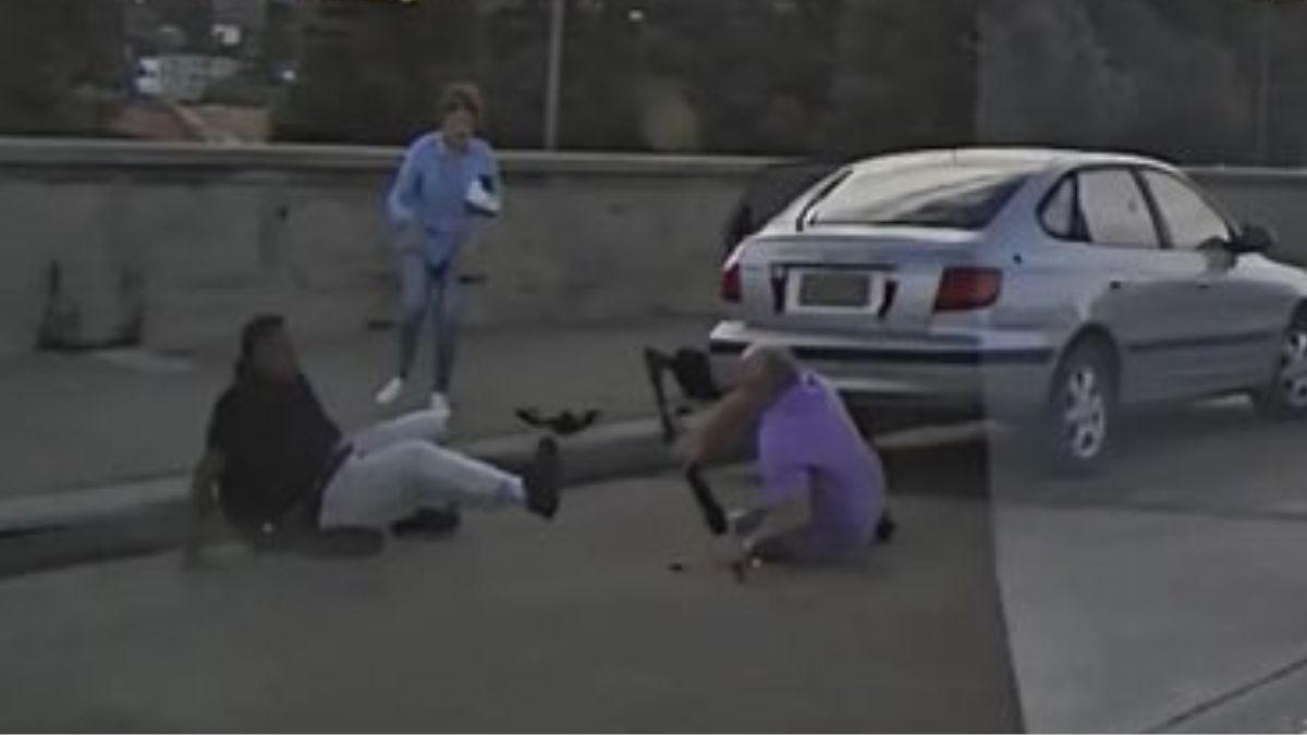 Dashcam footage shows couple confronting Bondi Beach shooter before they were fatally shot