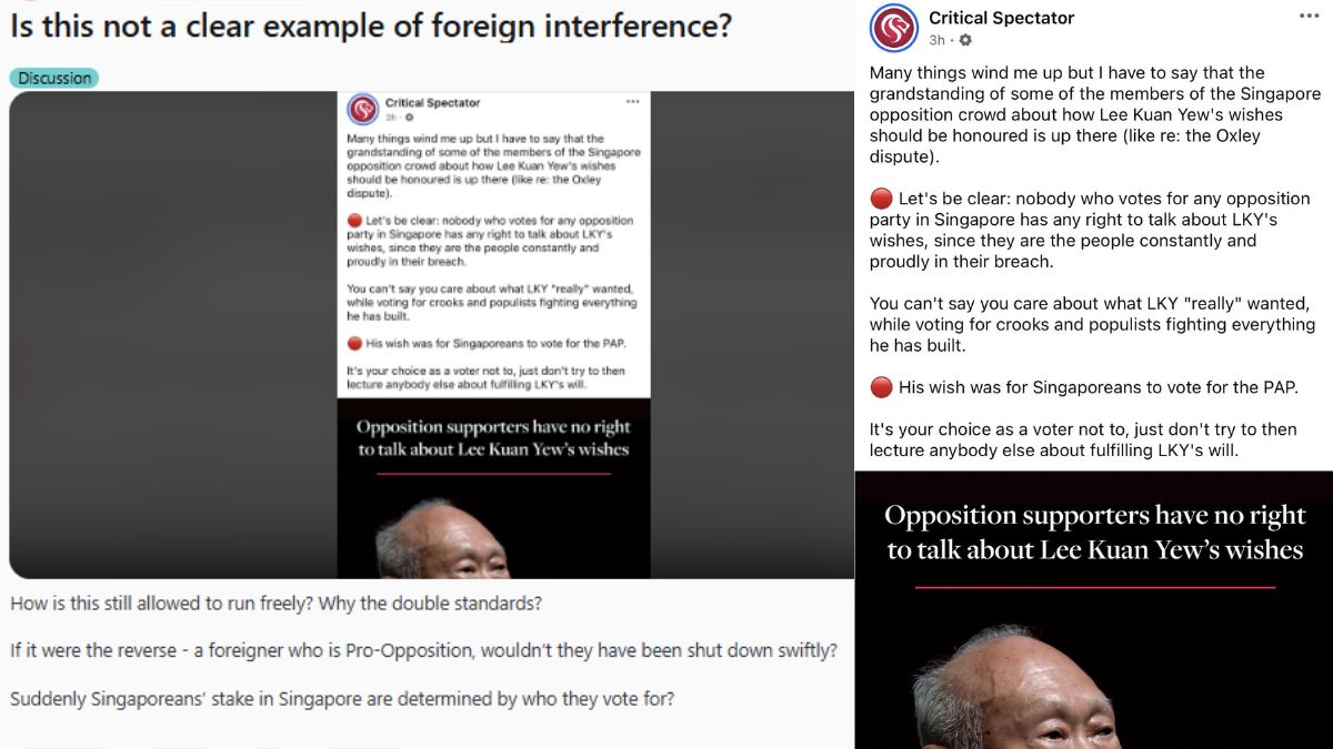 Debate erupts after Redditor questions whether Critical Spectator post is foreign interference