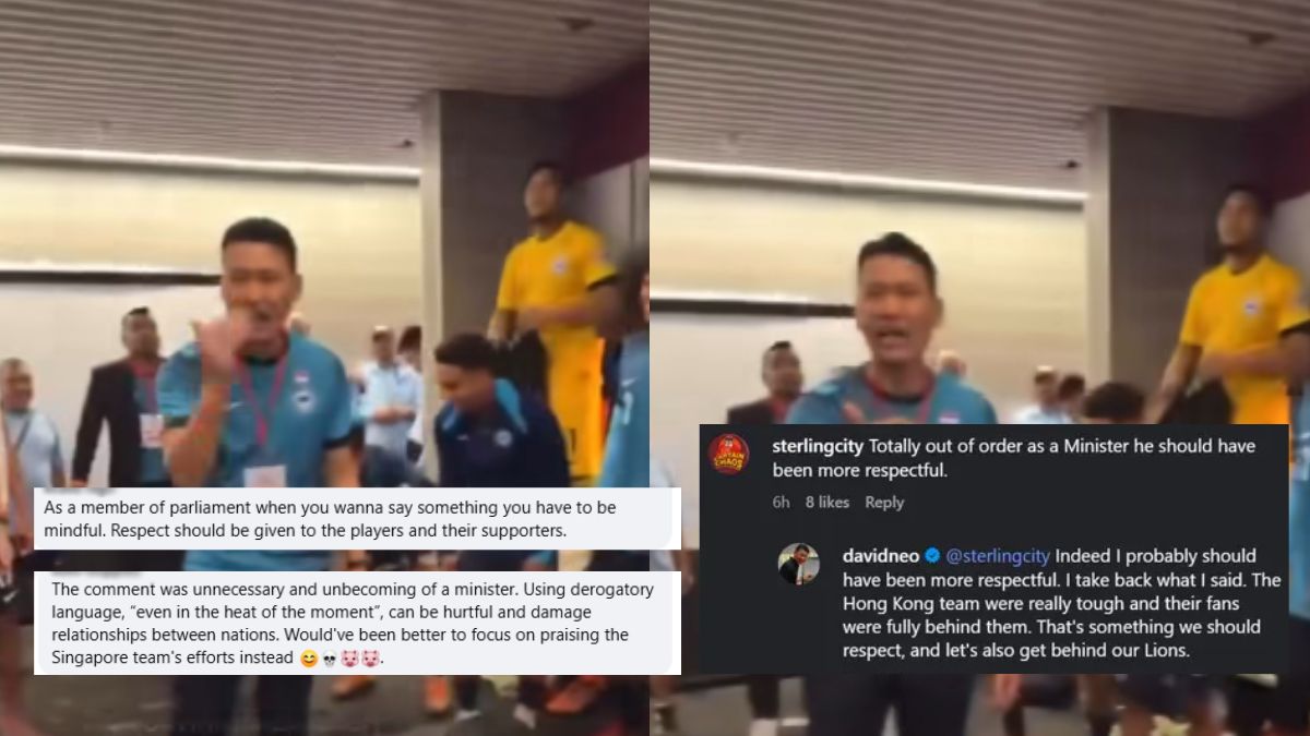 Netizens remind public office-holders to be mindful of language after David Neo calls Hong Kong fans “idiots”