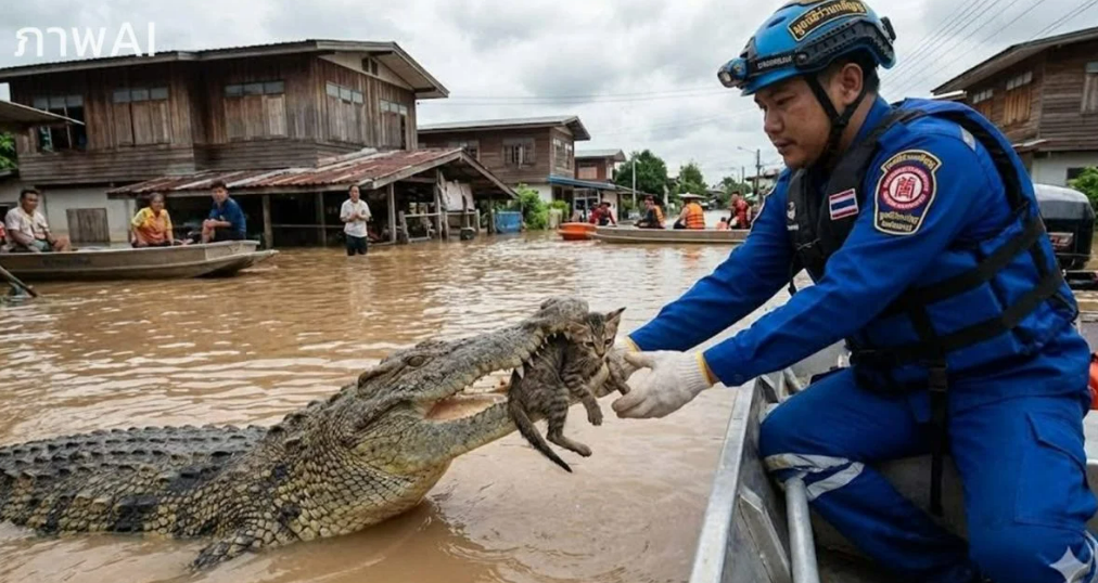 AI-generated animal ‘rescues’ of kittens during Thailand’s floods trigger warning over online misinformation