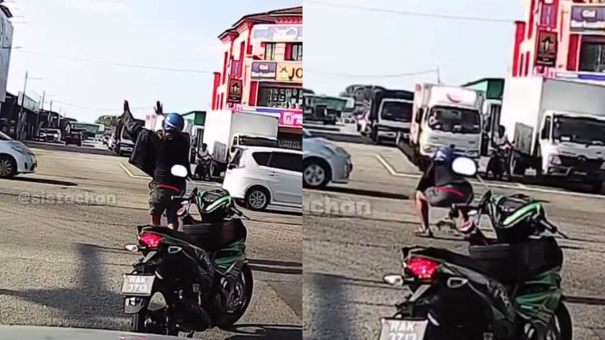 Dashcam video of Malaysian motorcyclist trying to save kitten sparks widespread praise