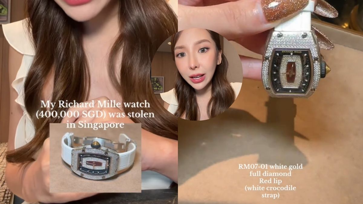 Thai influencer reports theft of S$400,000 Richard Mille watch during Singapore trip