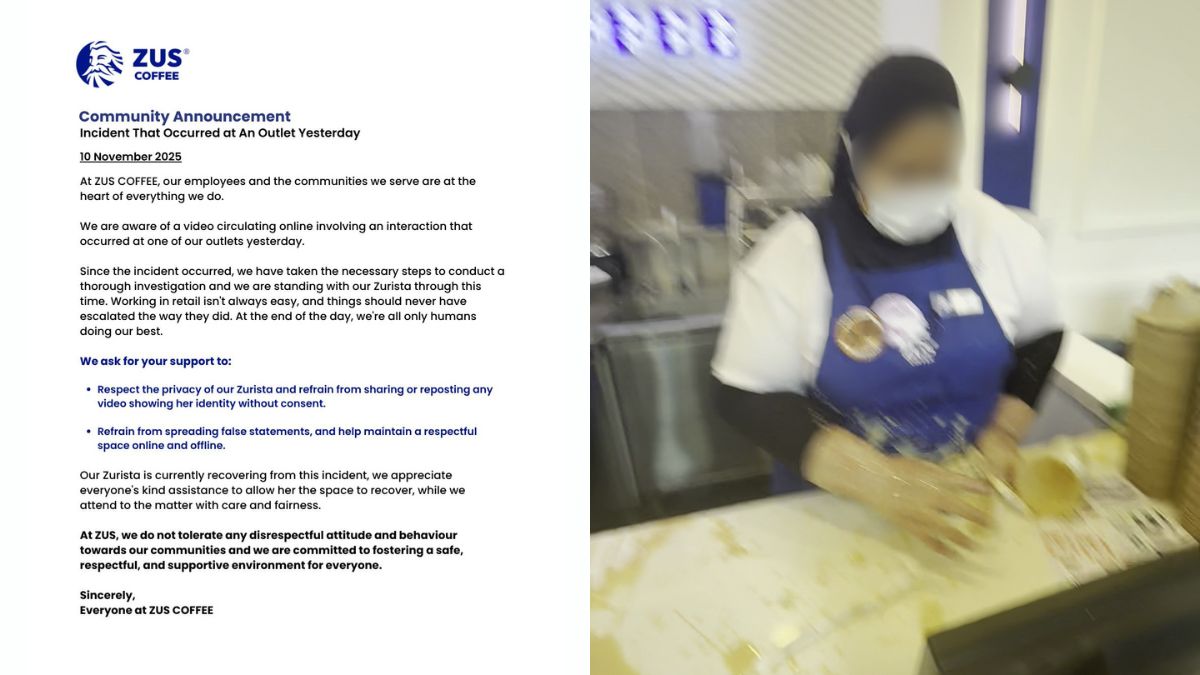 ZUS Coffee stands by barista after viral altercation with alleged tourist